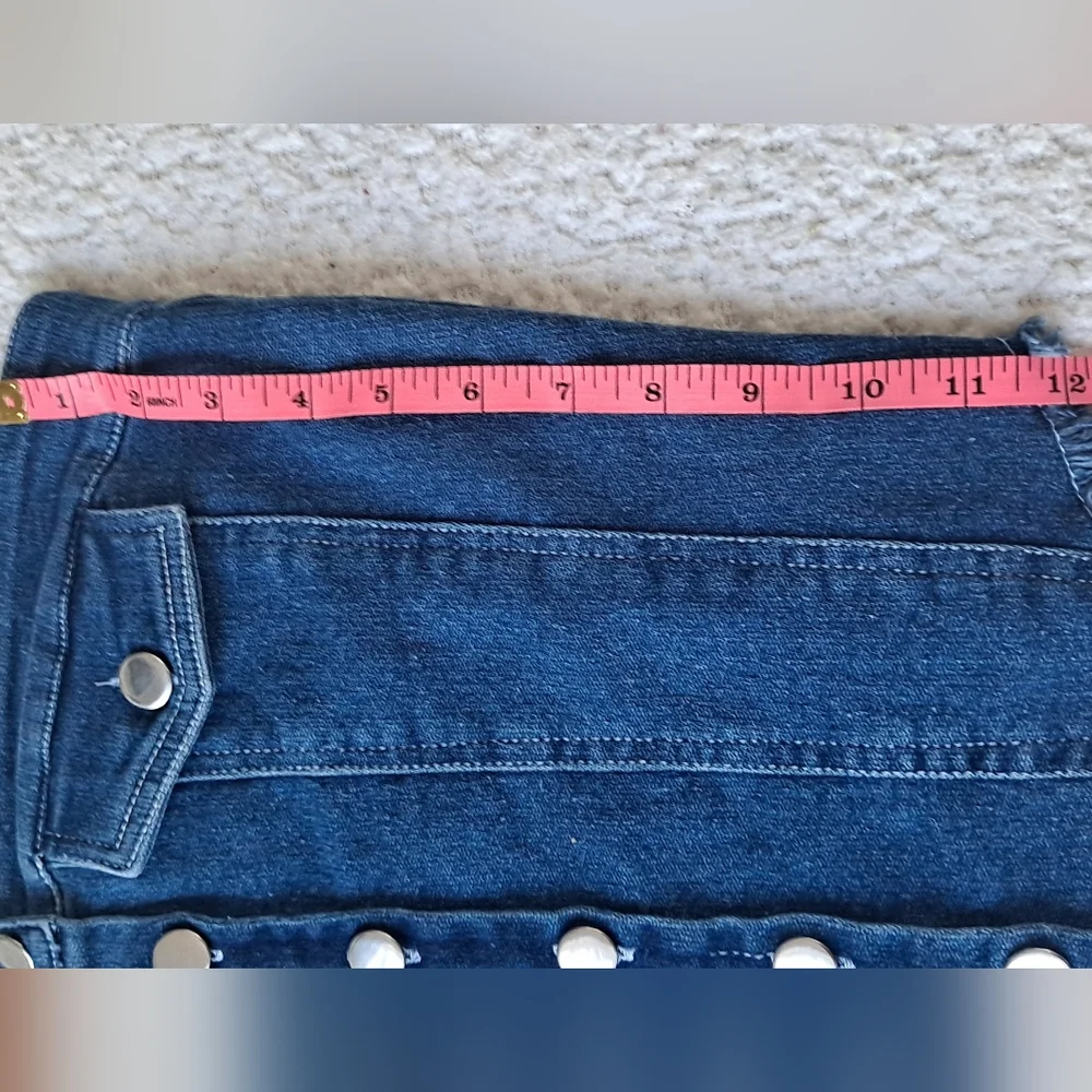 Denim Blue Button-Front Top - Picture 6 of 6